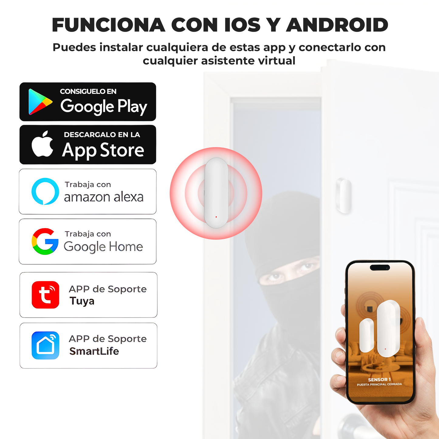 Sensor Pro de Puertas y Ventanas